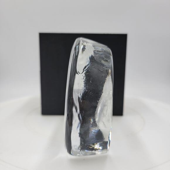 Cristal d' Arques France Etched Crystal Glass Tiger Face Sculpture Paperweight - Picture 7 of 7